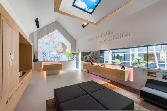 Markenhaus der Bausparkasse Schwäbisch Hall Im Markenhaus wird die Marke Schwäbisch Hall erlebbar gemacht