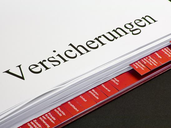 Versicherungsordner mit Register