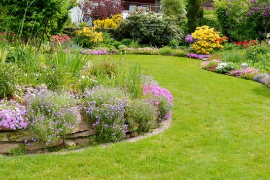 Kredit Gartengestaltung Garten anlegen mit Blumen und Rasen