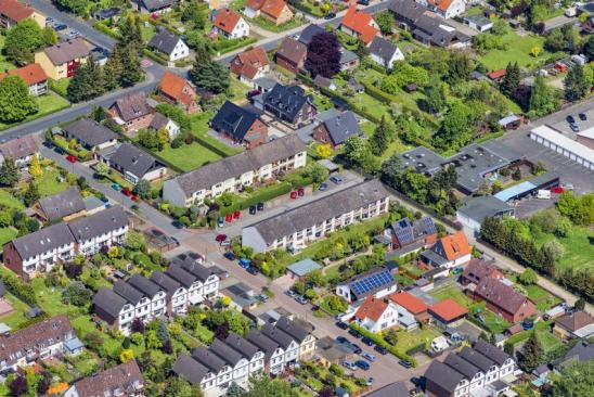 Housing development of single-family homes and townhouses located in Celle (Lower Saxony, Germany)