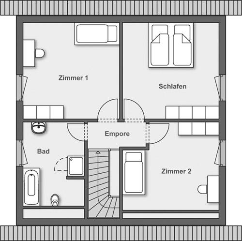 Kleine Fertighäuser: BALANCE 100 von WeberHaus